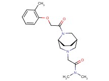 N,N-dimethyl-2-{(1S*,5R*)-6-[(2-methylphenoxy)acetyl]-3,6-diazabicyclo[3.2.2]non-3-yl}acetamide