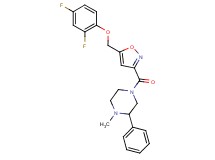4-({5-[(2,4-difluorophenoxy)methyl]-3-isoxazolyl}carbonyl)-1-methyl-2-phenylpiperazine