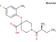 1-[(2S)-2-aminobutanoyl]-4-(4-fluoro-2-methylphenoxy)piperidine-4-carboxylic acid