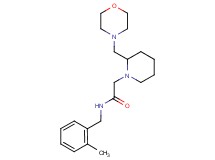 N-(2-methylbenzyl)-2-[2-(4-morpholinylmethyl)-1-piperidinyl]acetamide