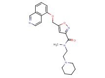 5-[(5-isoquinolinyloxy)methyl]-N-methyl-N-[2-(1-piperidinyl)ethyl]-3-isoxazolecarboxamide