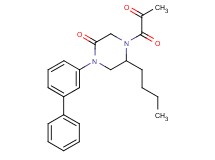 1-(3-biphenylyl)-5-butyl-4-pyruvoyl-2-piperazinone