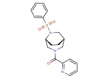 (1S*,5R*)-6-(phenylsulfonyl)-3-(2-pyridinylcarbonyl)-3,6-diazabicyclo[3.2.2]nonane