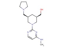 [(3R*,5R*)-1-[4-(methylamino)-2-pyrimidinyl]-5-(1-pyrrolidinylmethyl)-3-piperidinyl]methanol