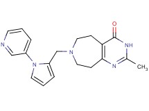 2-methyl-7-[(1-pyridin-3-yl-1H-pyrrol-2-yl)methyl]-3,5,6,7,8,9-hexahydro-4H-pyrimido[4,5-d]azepin-4-one