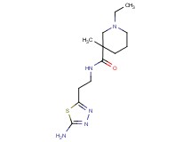 N-[2-(5-amino-1,3,4-thiadiazol-2-yl)ethyl]-1-ethyl-3-methyl-3-piperidinecarboxamide