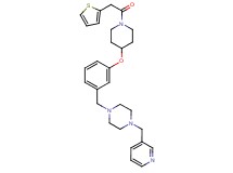 1-(3-pyridinylmethyl)-4-(3-{[1-(2-thienylacetyl)-4-piperidinyl]oxy}benzyl)piperazine