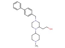 2-[4-(4-biphenylylmethyl)-1-(1-methyl-4-piperidinyl)-2-piperazinyl]ethanol