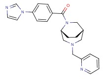 (1S*,5R*)-6-[4-(1H-imidazol-1-yl)benzoyl]-3-(pyridin-2-ylmethyl)-3,6-diazabicyclo[3.2.2]nonane