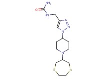 N-({1-[1-(1,4-dithiepan-6-yl)-4-piperidinyl]-1H-1,2,3-triazol-4-yl}methyl)urea trifluoroacetate