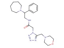 N-[2-(1-azepanyl)-2-phenylethyl]-2-[5-(4-morpholinylmethyl)-1H-tetrazol-1-yl]acetamide