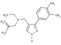 N-{[3-(3,4-dimethylphenyl)-1H-pyrazol-4-yl]methyl}-N-ethyl-2-methyl-2-propen-1-amine