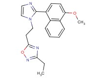 3-ethyl-5-{2-[2-(4-methoxy-1-naphthyl)-1H-imidazol-1-yl]ethyl}-1,2,4-oxadiazole