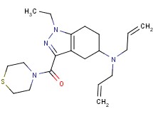 N,N-diallyl-1-ethyl-3-(4-thiomorpholinylcarbonyl)-4,5,6,7-tetrahydro-1H-indazol-5-amine