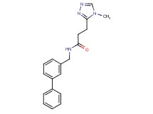 N-(biphenyl-3-ylmethyl)-3-(4-methyl-4H-1,2,4-triazol-3-yl)propanamide