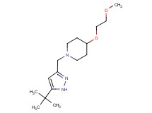 1-[(5-tert-butyl-1H-pyrazol-3-yl)methyl]-4-(2-methoxyethoxy)piperidine
