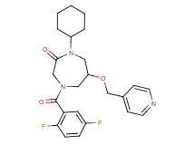 1-cyclohexyl-4-(2,5-difluorobenzoyl)-6-(4-pyridinylmethoxy)-1,4-diazepan-2-one
