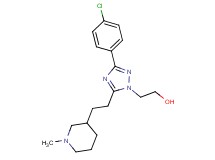 2-{3-(4-chlorophenyl)-5-[2-(1-methylpiperidin-3-yl)ethyl]-1H-1,2,4-triazol-1-yl}ethanol