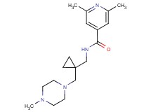 2,6-dimethyl-N-({1-[(4-methylpiperazin-1-yl)methyl]cyclopropyl}methyl)isonicotinamide