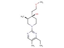 (3R*,4R*)-1-(4-ethyl-5-methyl-2-pyrimidinyl)-4-(2-methoxyethyl)-3-methyl-4-piperidinol
