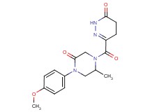 6-{[4-(4-methoxyphenyl)-2-methyl-5-oxo-1-piperazinyl]carbonyl}-4,5-dihydro-3(2H)-pyridazinone