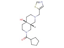 (4aR*,8aR*)-2-(cyclopentylcarbonyl)-7-(1,3-thiazol-5-ylmethyl)octahydro-2,7-naphthyridin-4a(2H)-ol
