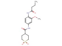 N-[4-(butyrylamino)-3-methoxyphenyl]tetrahydro-2H-thiopyran-4-carboxamide 1,1-dioxide