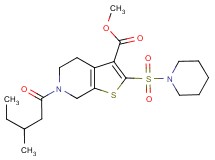 methyl 6-(3-methylpentanoyl)-2-(1-piperidinylsulfonyl)-4,5,6,7-tetrahydrothieno[2,3-c]pyridine-3-carboxylate