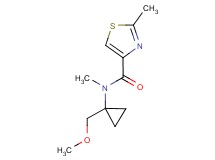 N-[1-(methoxymethyl)cyclopropyl]-N,2-dimethyl-1,3-thiazole-4-carboxamide