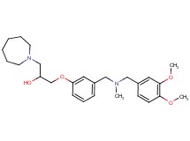1-(1-azepanyl)-3-(3-{[(3,4-dimethoxybenzyl)(methyl)amino]methyl}phenoxy)-2-propanol