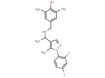 4-[({1-[1-(2,4-difluorophenyl)-5-methyl-1H-pyrazol-4-yl]ethyl}amino)methyl]-2,6-dimethylphenol