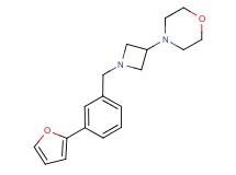 4-{1-[3-(2-furyl)benzyl]azetidin-3-yl}morpholine