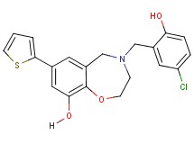 4-(5-chloro-2-hydroxybenzyl)-7-(2-thienyl)-2,3,4,5-tetrahydro-1,4-benzoxazepin-9-ol