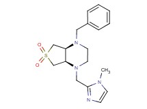 (4aR*,7aS*)-1-benzyl-4-[(1-methyl-1H-imidazol-2-yl)methyl]octahydrothieno[3,4-b]pyrazine 6,6-dioxide