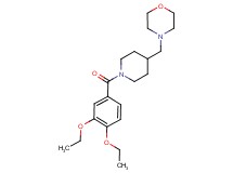 4-{[1-(3,4-diethoxybenzoyl)-4-piperidinyl]methyl}morpholine