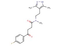 N-[2-(3,5-dimethyl-1H-pyrazol-4-yl)ethyl]-4-(4-fluorophenyl)-N-methyl-4-oxobutanamide