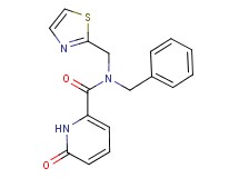 N-benzyl-6-oxo-N-(1,3-thiazol-2-ylmethyl)-1,6-dihydropyridine-2-carboxamide