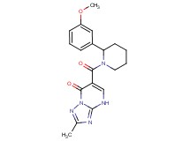 6-{[2-(3-methoxyphenyl)-1-piperidinyl]carbonyl}-2-methyl[1,2,4]triazolo[1,5-a]pyrimidin-7(4H)-one