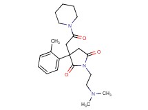 1-[2-(dimethylamino)ethyl]-3-(2-methylphenyl)-3-[2-oxo-2-(1-piperidinyl)ethyl]-2,5-pyrrolidinedione