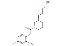1-[(4-fluoro-2-methylphenyl)acetyl]-3-(3-methoxypropyl)piperidine