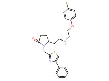 5-(2-{[2-(4-fluorophenoxy)ethyl]amino}ethyl)-1-[(4-phenyl-1,3-thiazol-2-yl)methyl]-2-pyrrolidinone