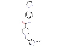 1-[(1-methyl-1H-pyrazol-4-yl)methyl]-N-[4-(1H-pyrazol-1-yl)phenyl]-4-piperidinecarboxamide