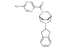 (1S*,5R*)-3-(2,3-dihydro-1H-inden-2-yl)-6-[(5-methyl-2-pyrazinyl)carbonyl]-3,6-diazabicyclo[3.2.2]nonane