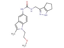N-[1-(2-methoxyethyl)-2-methyl-1H-indol-5-yl]-N'-(1,4,5,6-tetrahydrocyclopenta[c]pyrazol-3-ylmethyl)urea