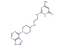 6-methyl-2-[(2-{[1-(9H-purin-6-yl)piperidin-4-yl]amino}ethyl)amino]pyrimidin-4(3H)-one