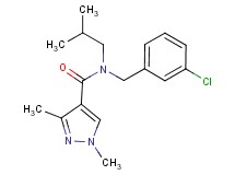 N-(3-chlorobenzyl)-N-isobutyl-1,3-dimethyl-1H-pyrazole-4-carboxamide