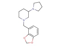 1-(1,3-benzodioxol-4-ylmethyl)-3-(1-pyrrolidinyl)piperidine