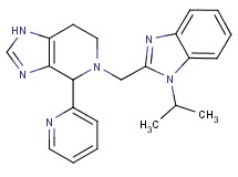 5-[(1-isopropyl-1H-benzimidazol-2-yl)methyl]-4-pyridin-2-yl-4,5,6,7-tetrahydro-1H-imidazo[4,5-c]pyridine