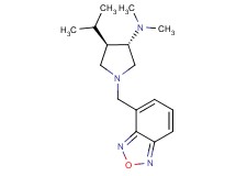 (3S*,4R*)-1-(2,1,3-benzoxadiazol-4-ylmethyl)-4-isopropyl-N,N-dimethylpyrrolidin-3-amine