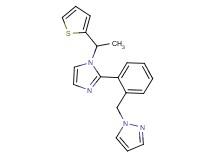 1-(2-{1-[1-(2-thienyl)ethyl]-1H-imidazol-2-yl}benzyl)-1H-pyrazole